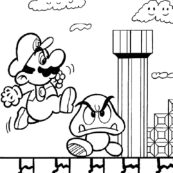 Página Super Mario Bros. #153644 (Jogos de vídeo) para colorir – Páginas  para Colorir Imprimíveis