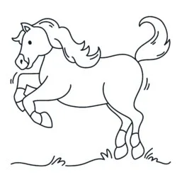 desenho de Cavalos