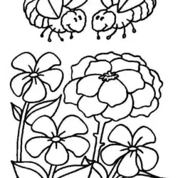 Abelhas para imprimir e colorir
