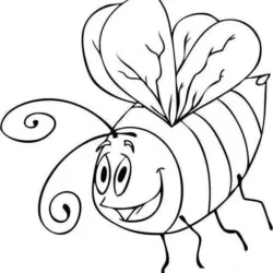 Abelhas para imprimir e colorir