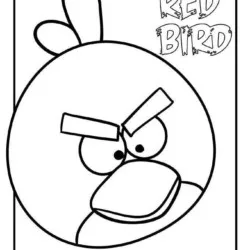 Angry Birds #4 para imprimir e colorir