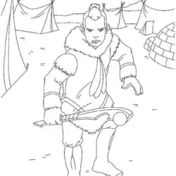 Avatar para imprimir e colorir