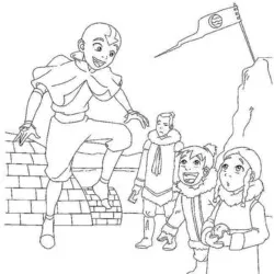 Avatar para imprimir e colorir