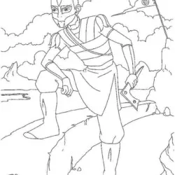 Avatar para imprimir e colorir
