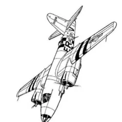 Aviões para imprimir e colorir