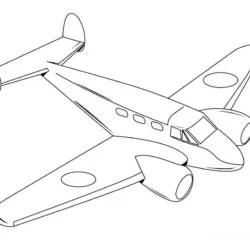Aviões para imprimir e colorir