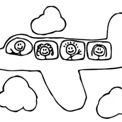 Aviões para imprimir e colorir