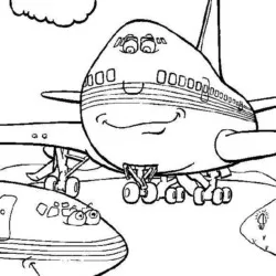 Aviões para imprimir e colorir
