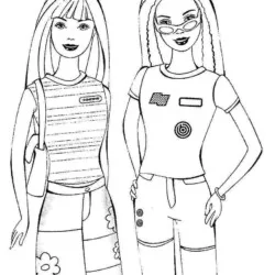 Barbie profissões para imprimir e colorir
