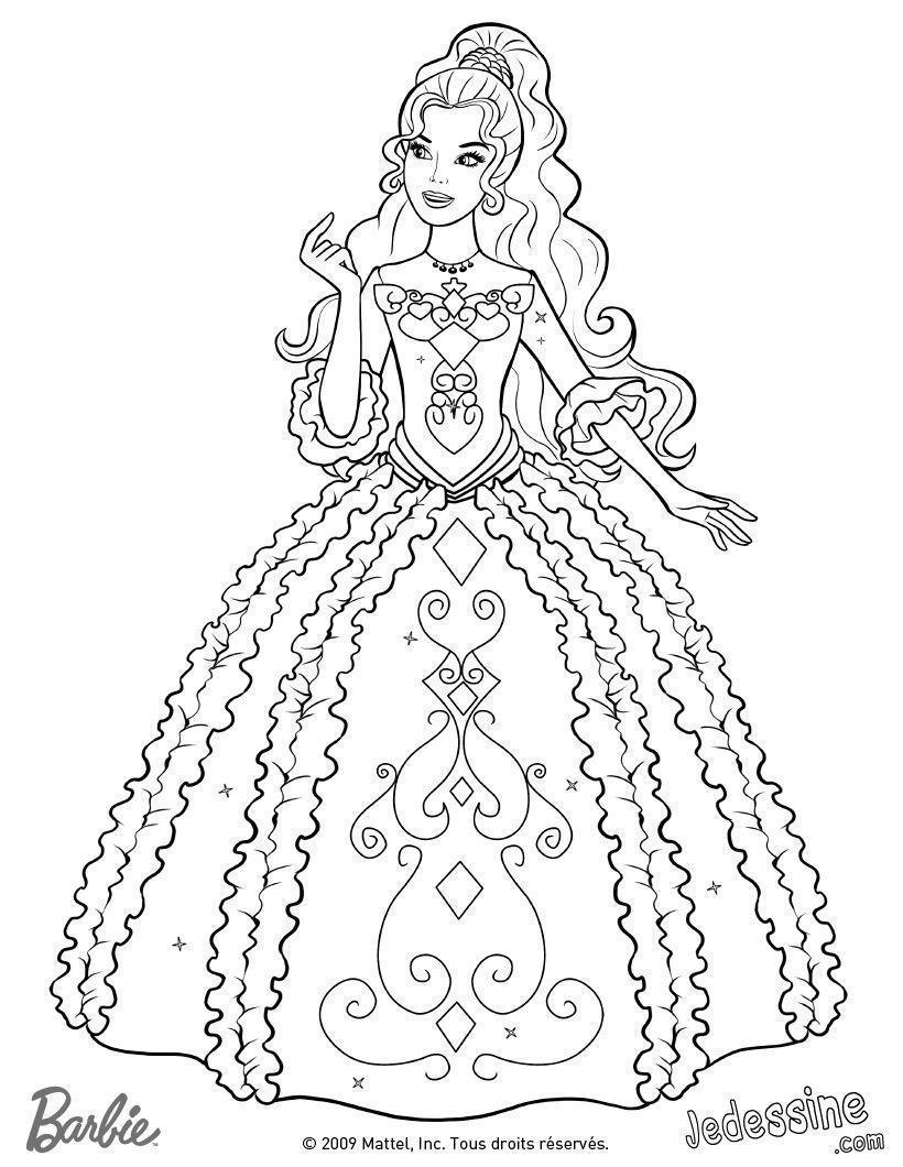 desenho para colorir de barbie