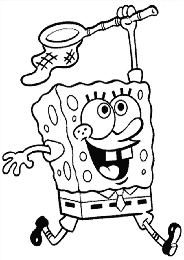 Bob esponja caçando