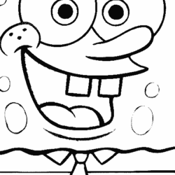 Desenho livre do SpongeBob para imprimir e colorir - Bob Esponja