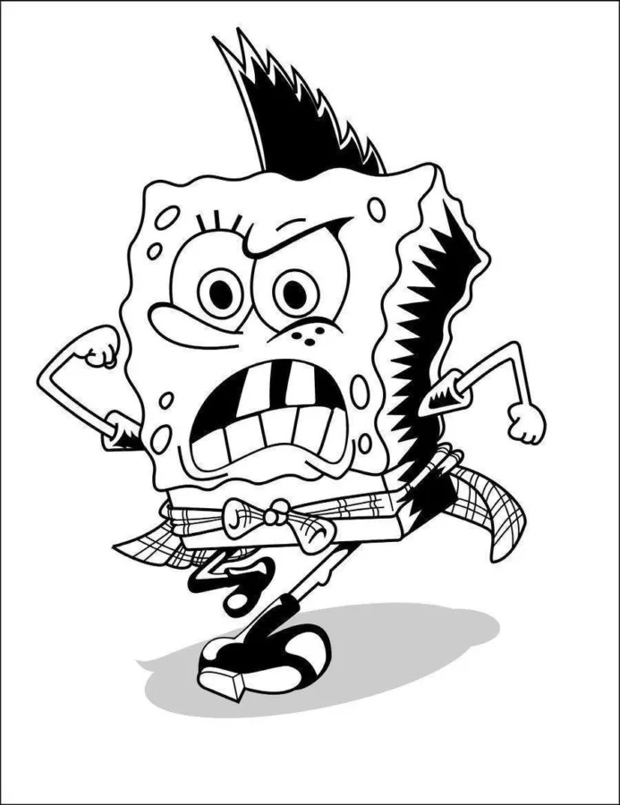 Bob esponja de moicano