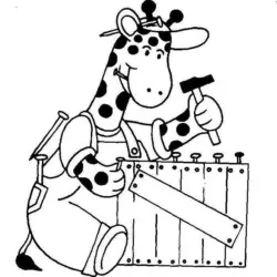 Girafas para imprimir e colorir