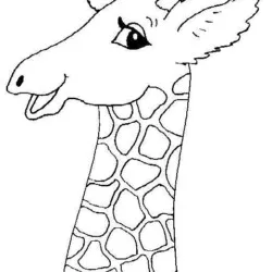 Girafas para imprimir e colorir