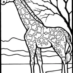 Girafas para imprimir e colorir