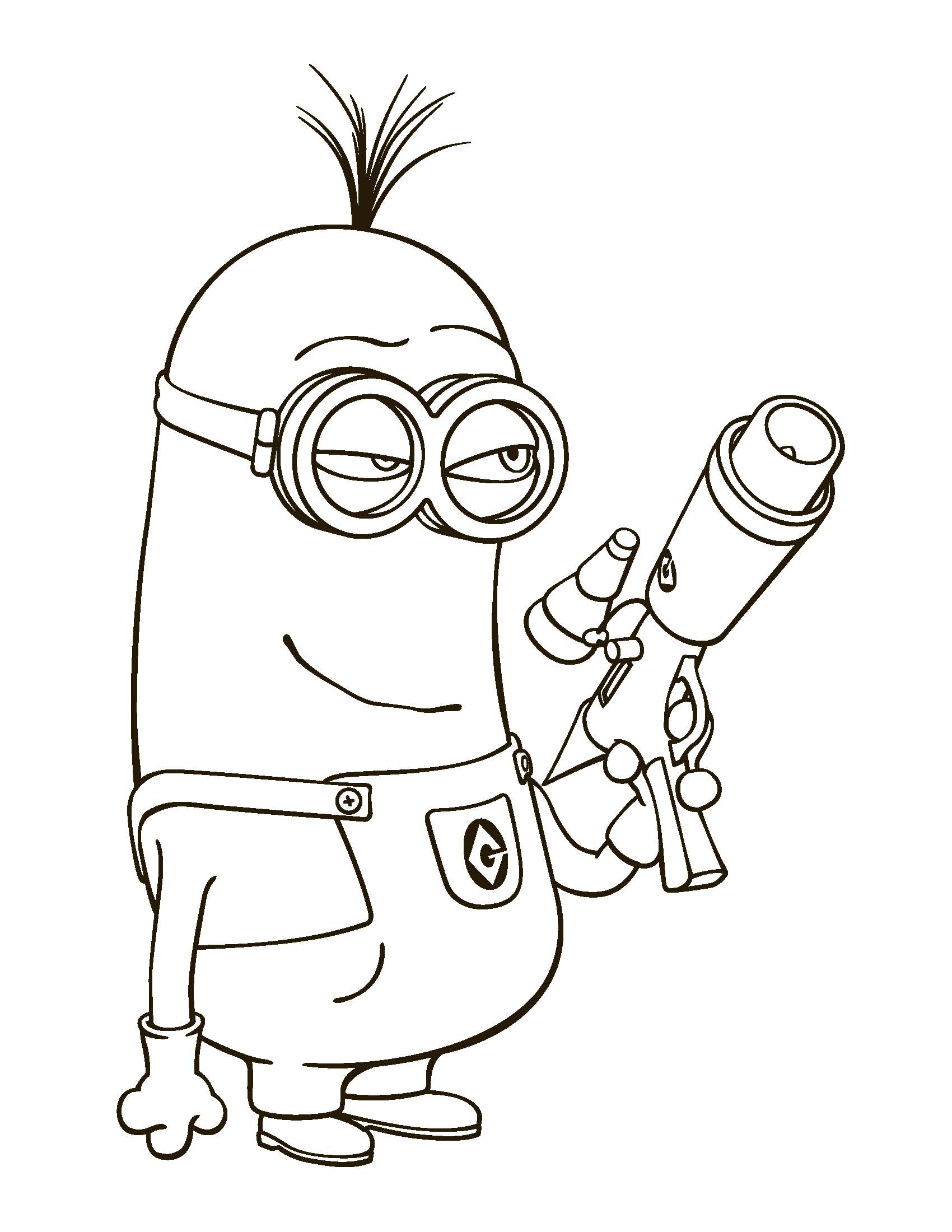 Desenho Minions Imprimir Pintar 01