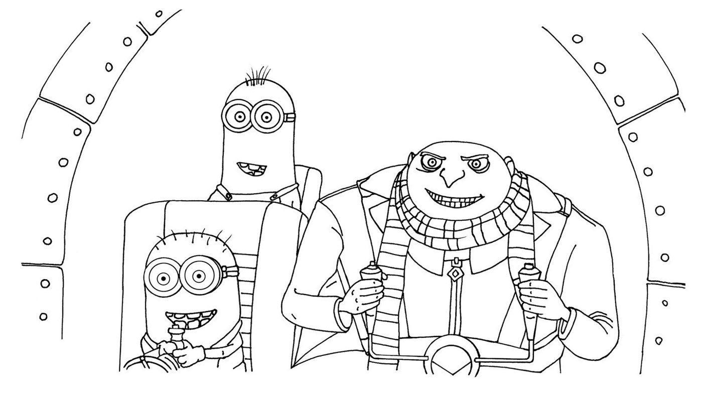 Desenho Minions Imprimir Pintar 04