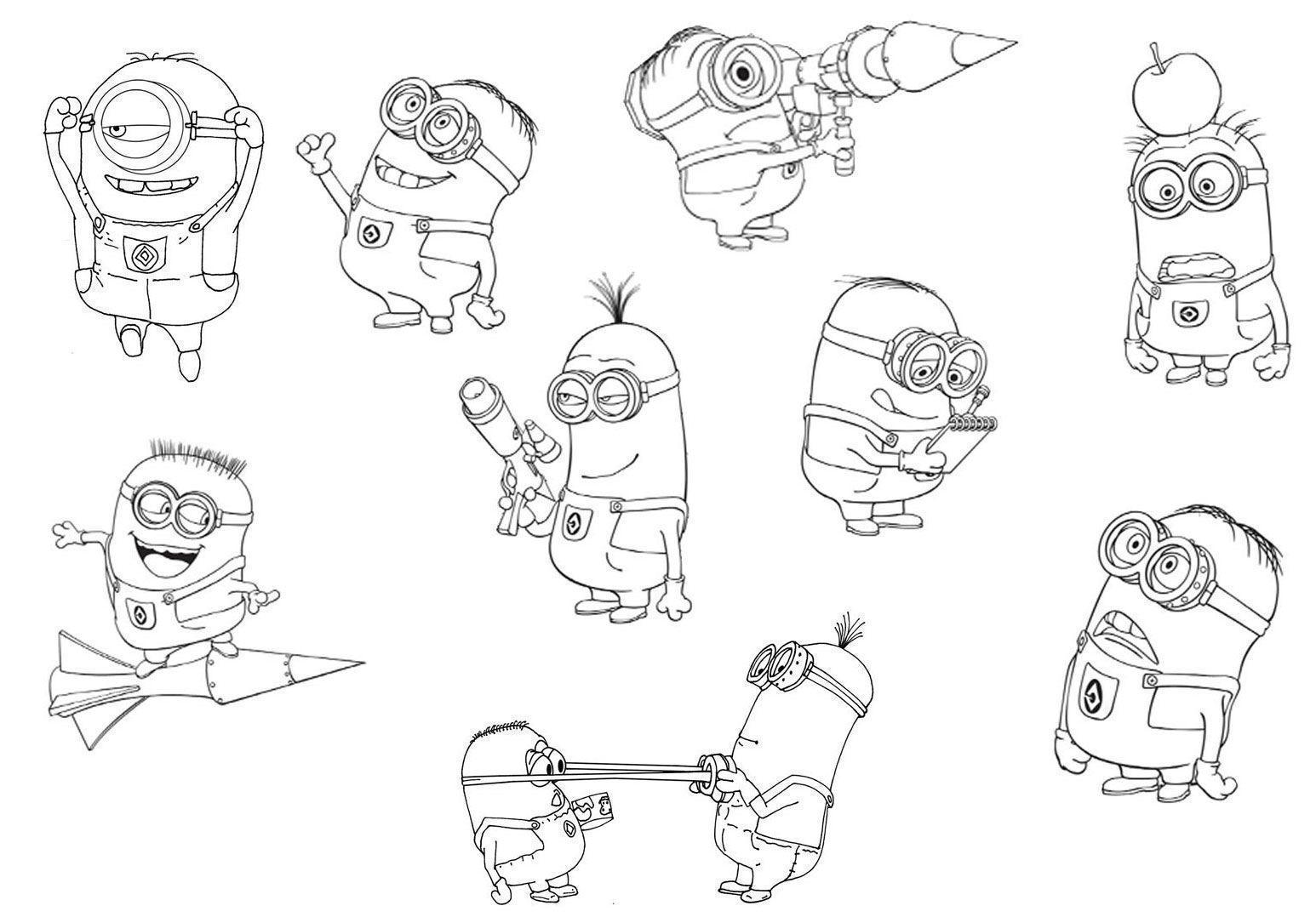 Desenho Minions Imprimir Pintar 05