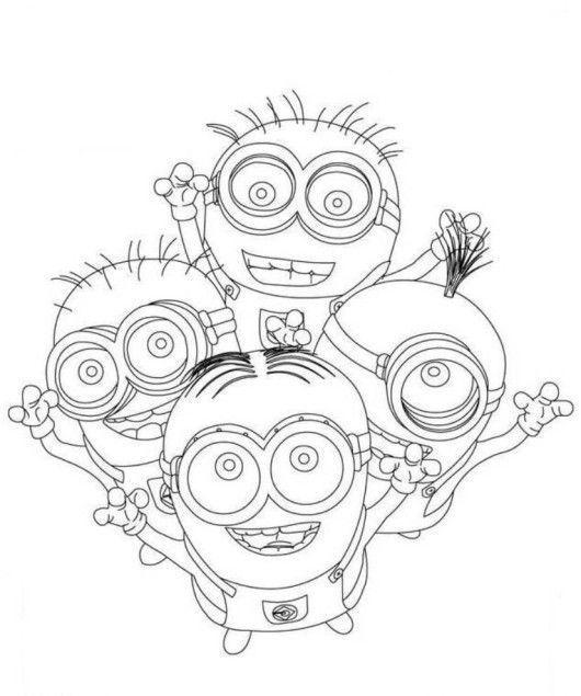 Desenho Minions Imprimir Pintar 09