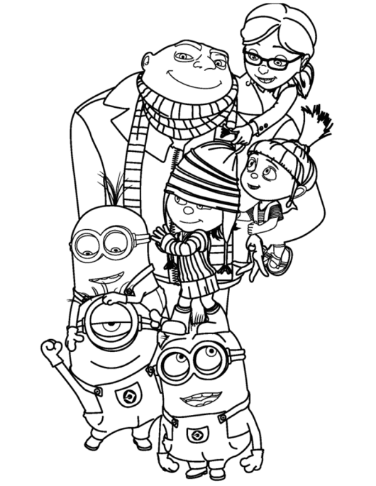 Desenho Minions Imprimir Pintar 13