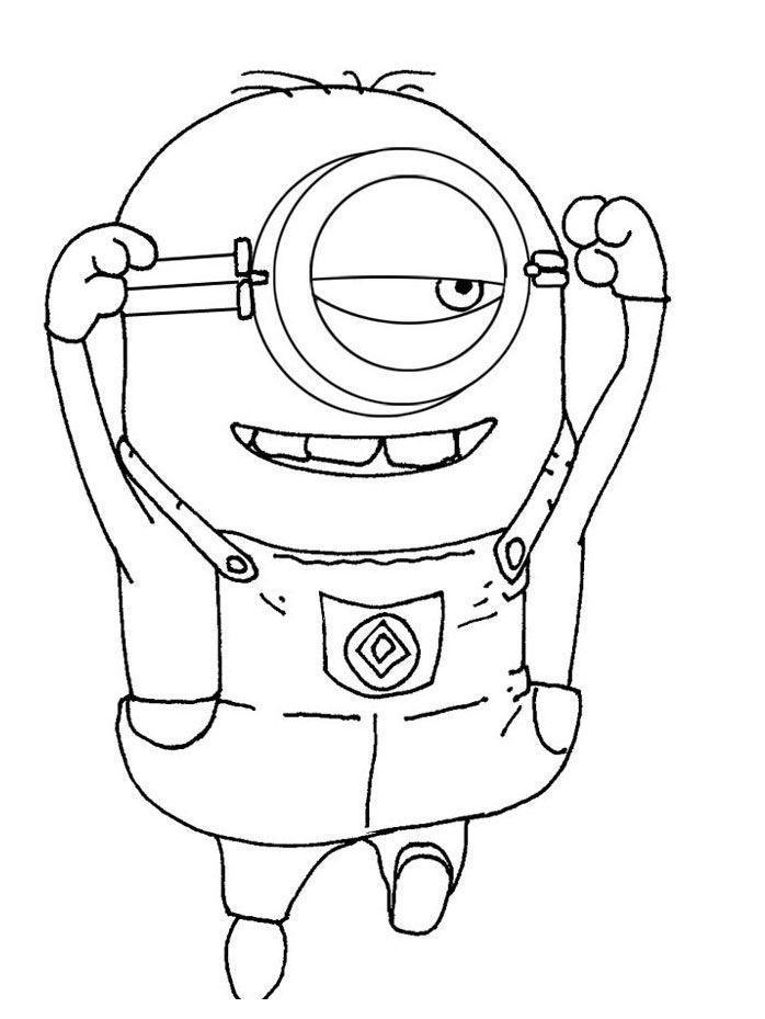 Desenho Minions Imprimir Pintar 15