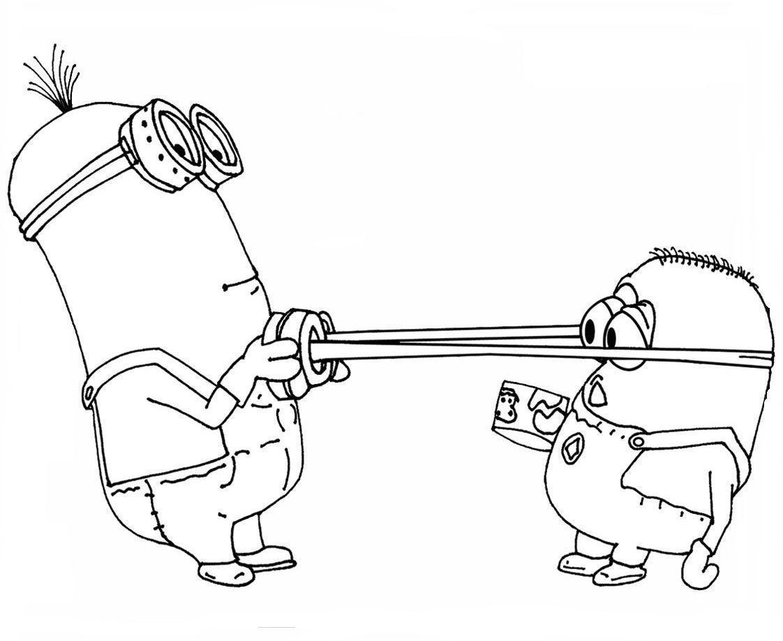 Desenho Minions Imprimir Pintar 16