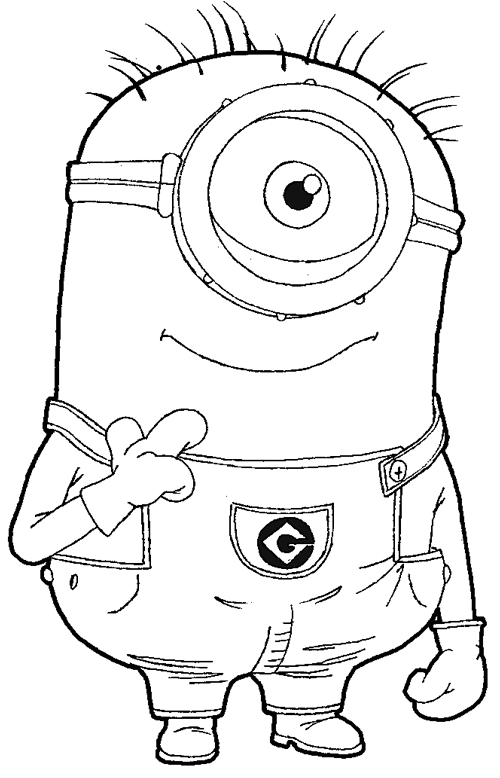 Desenho Minions Imprimir Pintar 18