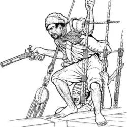 Piratas para imprimir e colorir