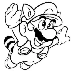 Mario para imprimir e colorir