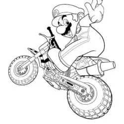 Mario para imprimir e colorir