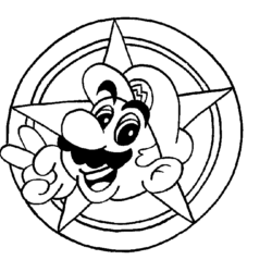 Desenho de Mario jogo eletrônico para colorir - Tudodesenhos