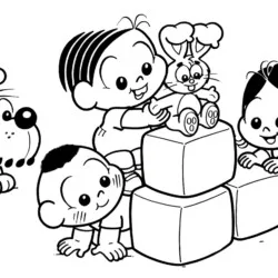 Turma da Mônica para imprimir e colorir