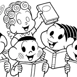 Turma da Mônica para imprimir e colorir