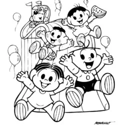Turma da Mônica para imprimir e colorir