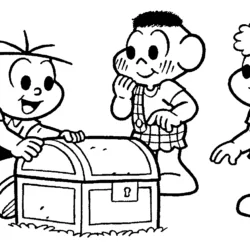 Turma da Mônica para imprimir e colorir