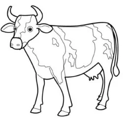 Vacas para imprimir e colorir