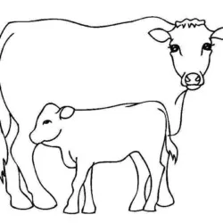 Vacas para imprimir e colorir
