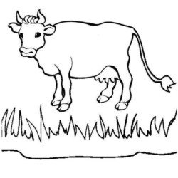 Desenhos para colorir de desenho de uma vaca maluca para colorir online  