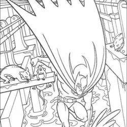 Batman para imprimir e colorir