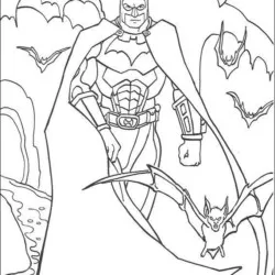 Batman para imprimir e colorir