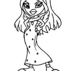 Bratz para imprimir e colorir