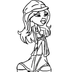 Bratz para imprimir e colorir