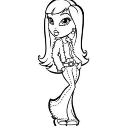Bratz para imprimir e colorir