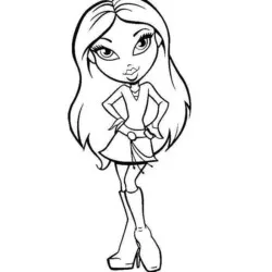 Bratz para imprimir e colorir
