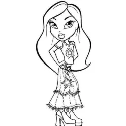Bratz para imprimir e colorir