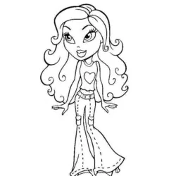 Bratz para imprimir e colorir