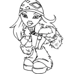 Bratz para imprimir e colorir