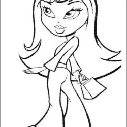 Bratz para imprimir e colorir