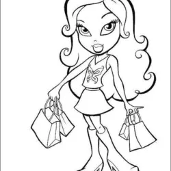 Bratz para imprimir e colorir